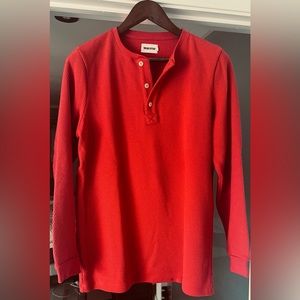 Taylor Stitch “heavy bag” waffle henley shirt